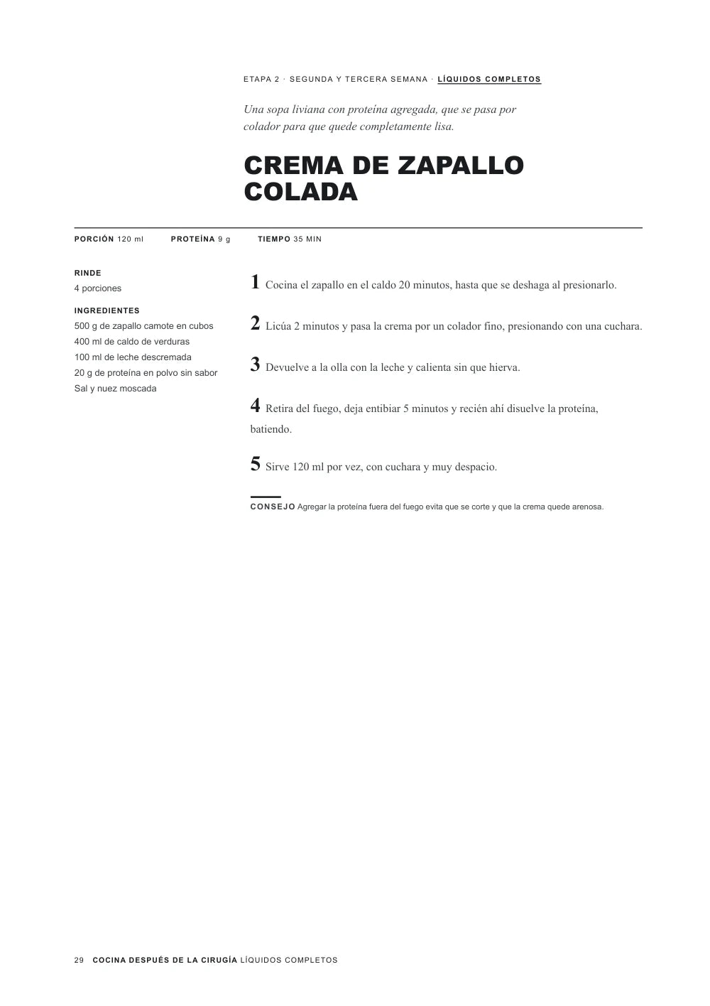 Receta · página 29