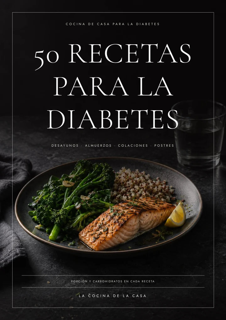 Portada: 50 recetas para la diabetes