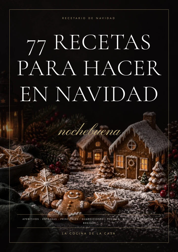 Portada: 77 recetas para hacer en Navidad